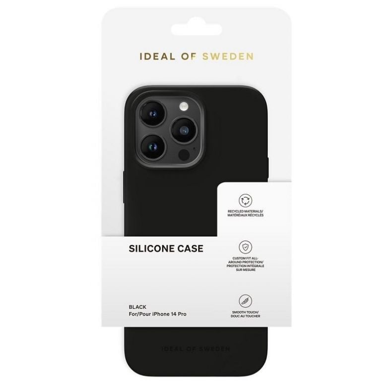 iDeal of Sweden silikoninis dėklas iPhone 14 Pro Black