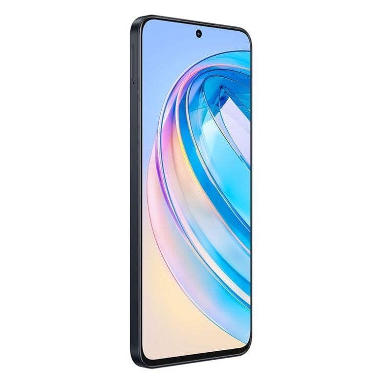 HONOR X8A ekrano kaire puse kampu juodos spalvos