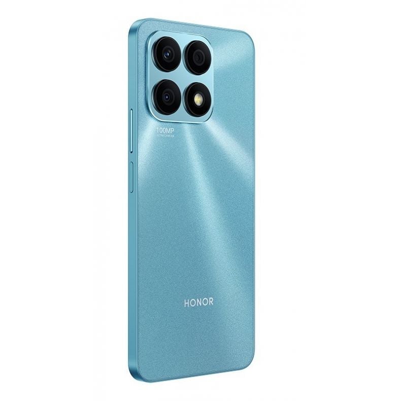 HONOR X8A nugarele kaire puse kampu melynos spalvos