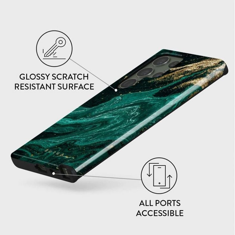 BURGA Tough dėklas Samsung Galaxy S23 Ultra Emerald Pool