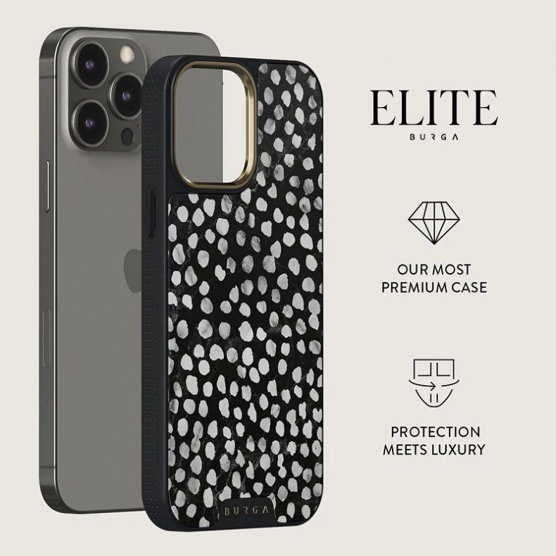 BURGA Elite Gold dėklas iPhone 14 Pro Max Night Sky