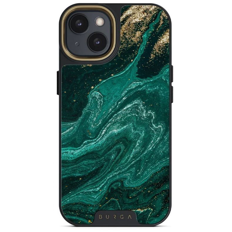 BURGA Elite Gold dėklas iPhone 14 Emerald Pool 