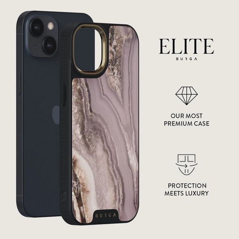 BURGA Elite Gold dėklas iPhone 14 Golden Taupe