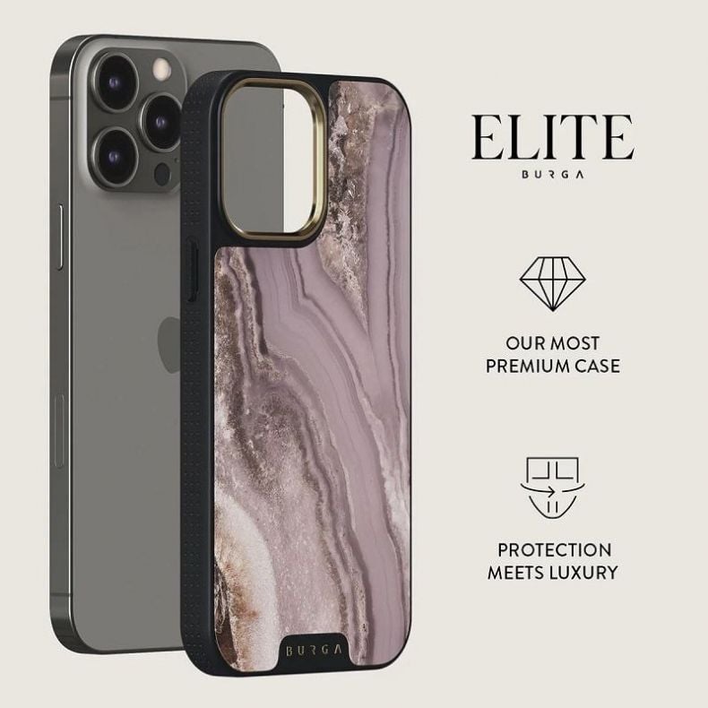 BURGA Elite Gold dėklas iPhone 14 Pro Golden Taupe 