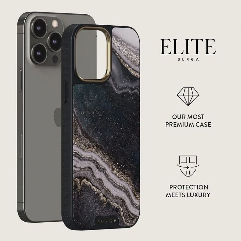 BURGA Elite Gold dėklas iPhone 14 Pro Magic Night 