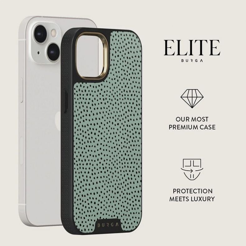 BURGA Elite Gold dėklas iPhone 13 Mint Gelato