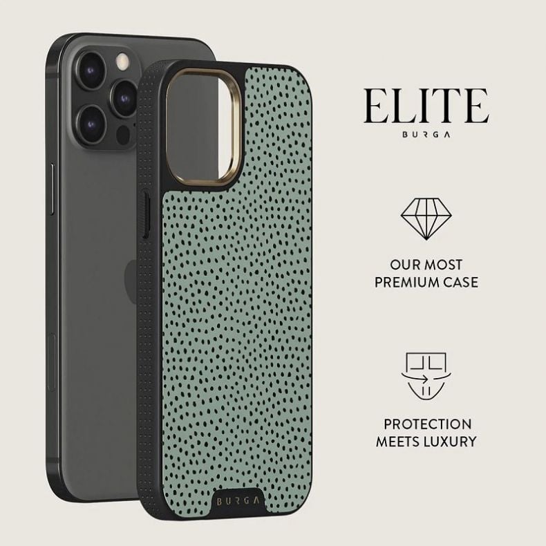 BURGA Elite Gold dėklas iPhone 12 Pro Max Mint Gelato