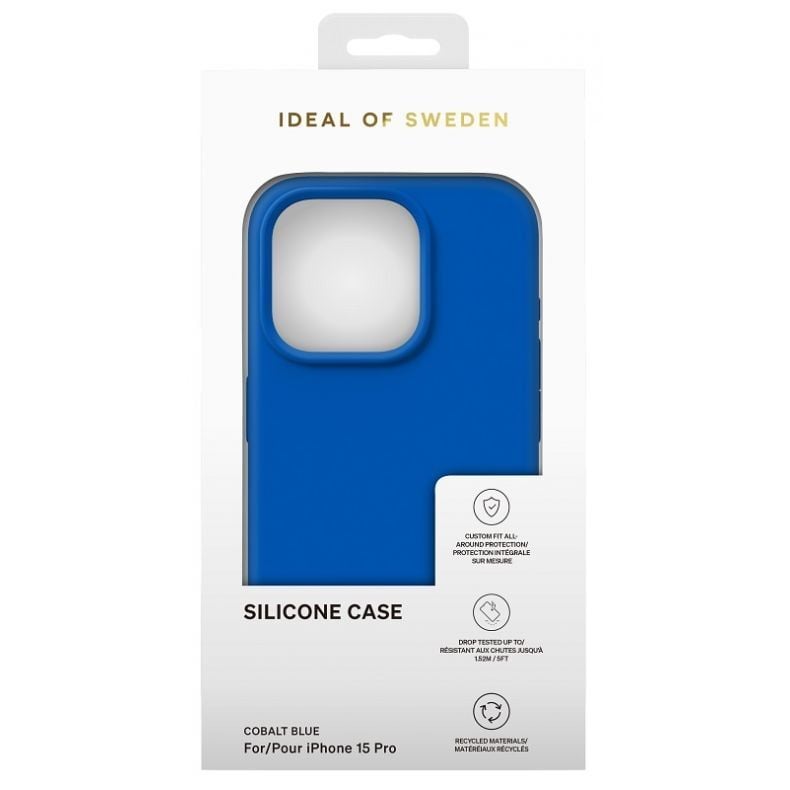 IDEAL OF SWEDEN silicone  dėklas iPhone 15 Pro Max Cobalt Blue