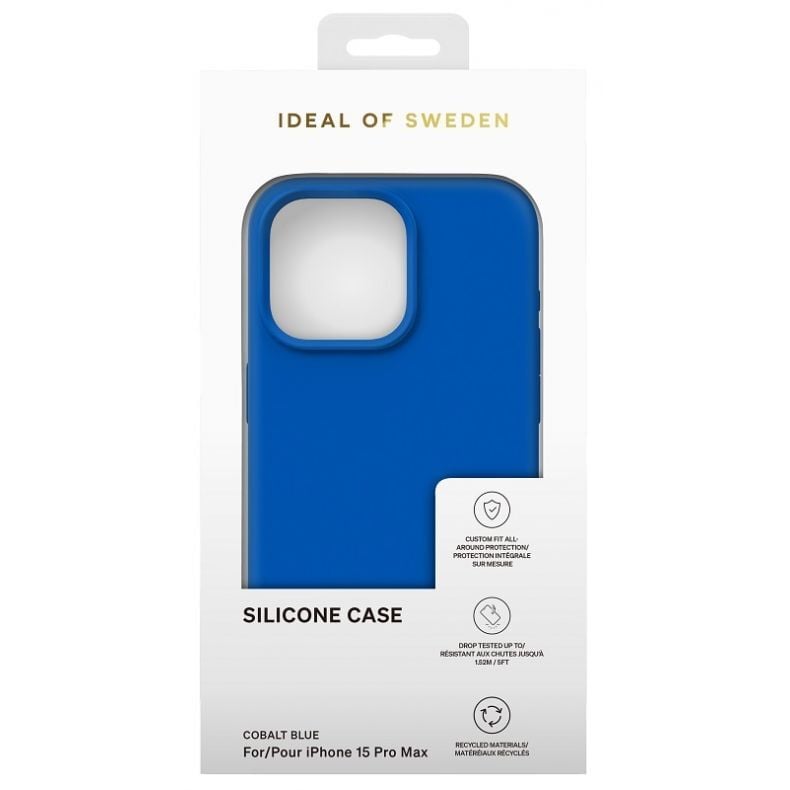 IDEAL OF SWEDEN silicone  dėklas iPhone 15 Pro Max Cobalt Blue