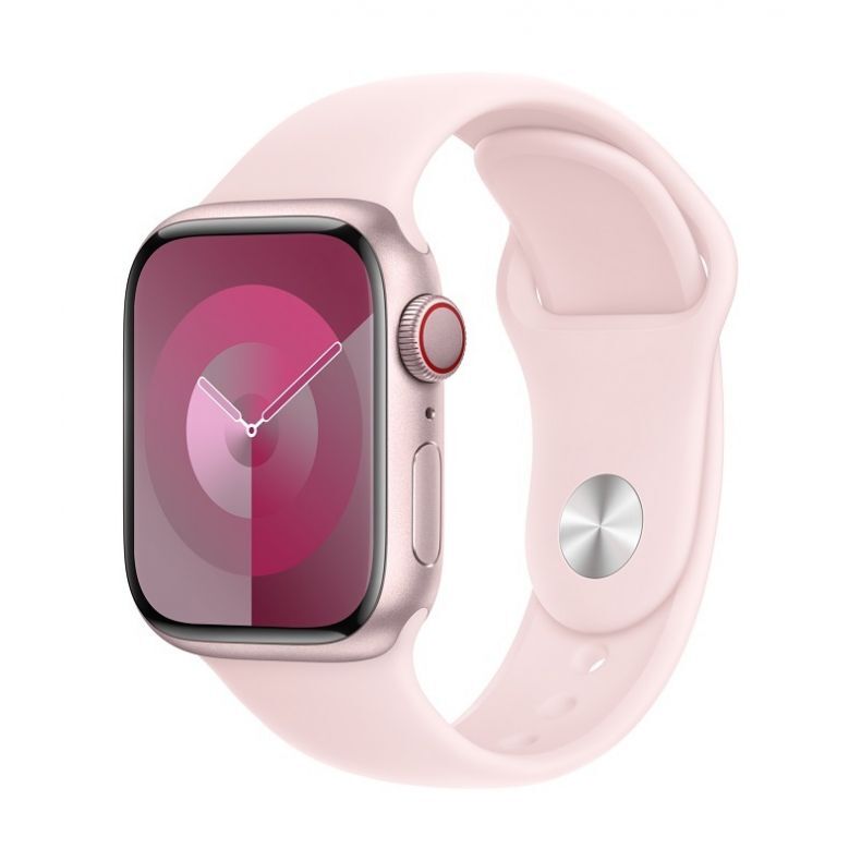 Apple Watch Series 9 GPS+Cellular 45mm išmanus laikrodis Pink Aluminium Case with Light Pink Sport B