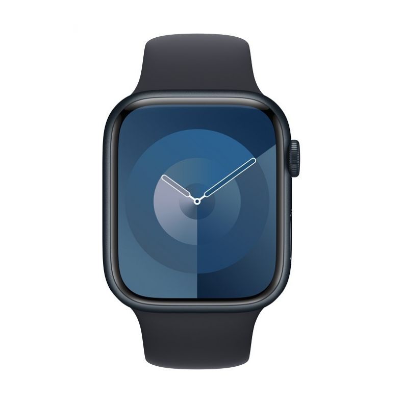 Apple Watch Series 9 GPS+Cellular 45mm išmanus laikrodis Midnight Aluminium Case with Midnight Sport