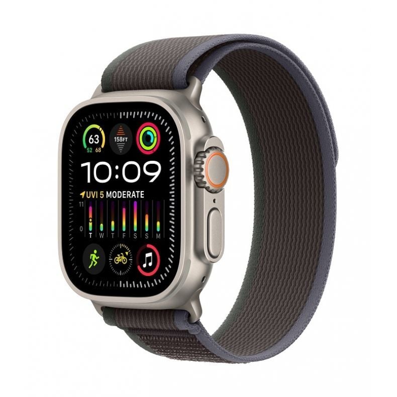 Apple Watch Ultra GPS + Cellular, 49mm- M/L išmanusis laikrodis Black (juodas), 1 nuotrauka