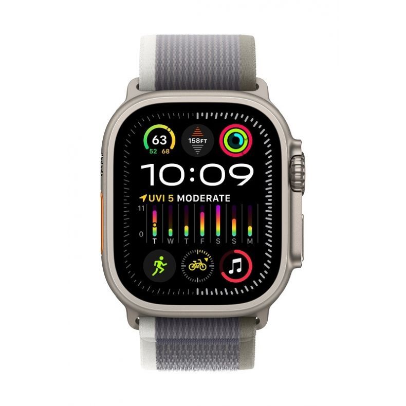 Apple Watch Ultra 2 GPS + Cellular, 49mm išmanusis laikrodis Gray (pilkas), 2 nuotrauka