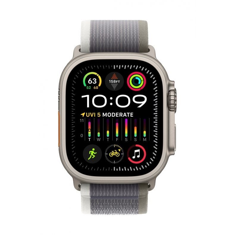 Apple  Watch Ultra GPS + Cellular, 49mm - M/L išmanusis laikrodis Grey (pilkas), 2 nuotrauka