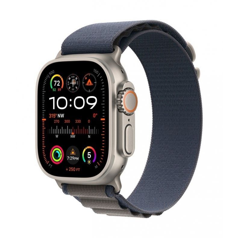 Apple Watch Ultra 2 GPS + Cellular, 49mm, Medium išmanus laikrodis Blue (mėlynas), 1 nuotrauka