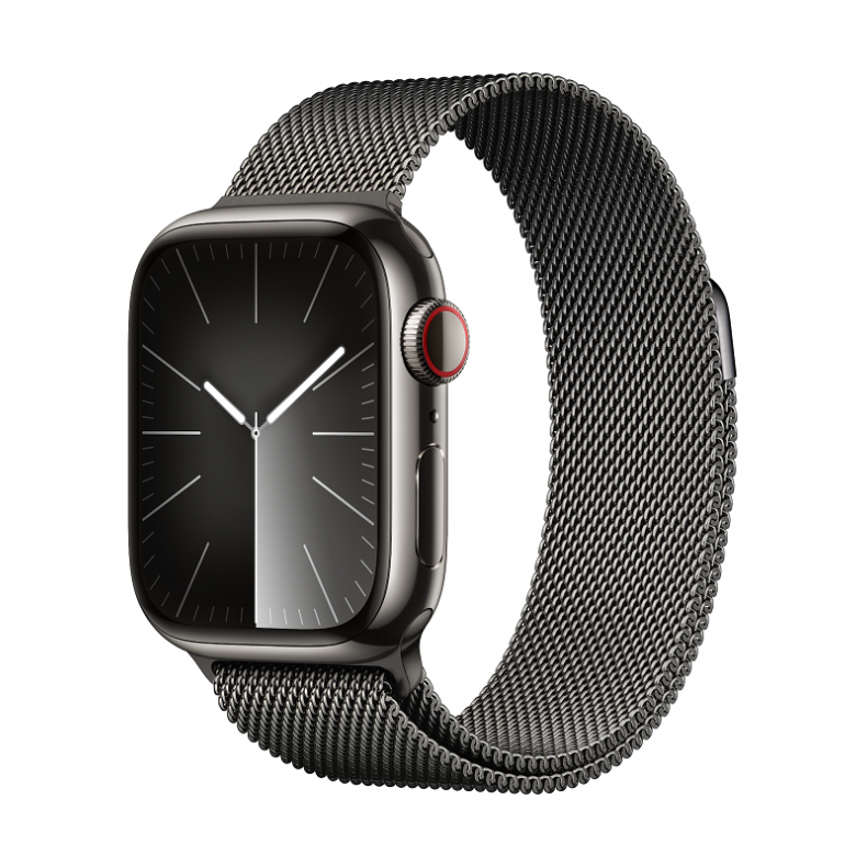 APPLE Watch Series 9 GPS + Cellular 45mm Graphite Stainless Steel Case with Graphite Mil