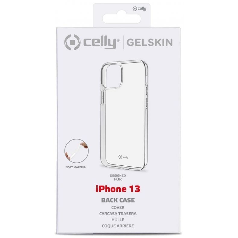 Celly  iPhone 13 silikoninis dėklas Clear (skaidrus), 1 nuotrauka