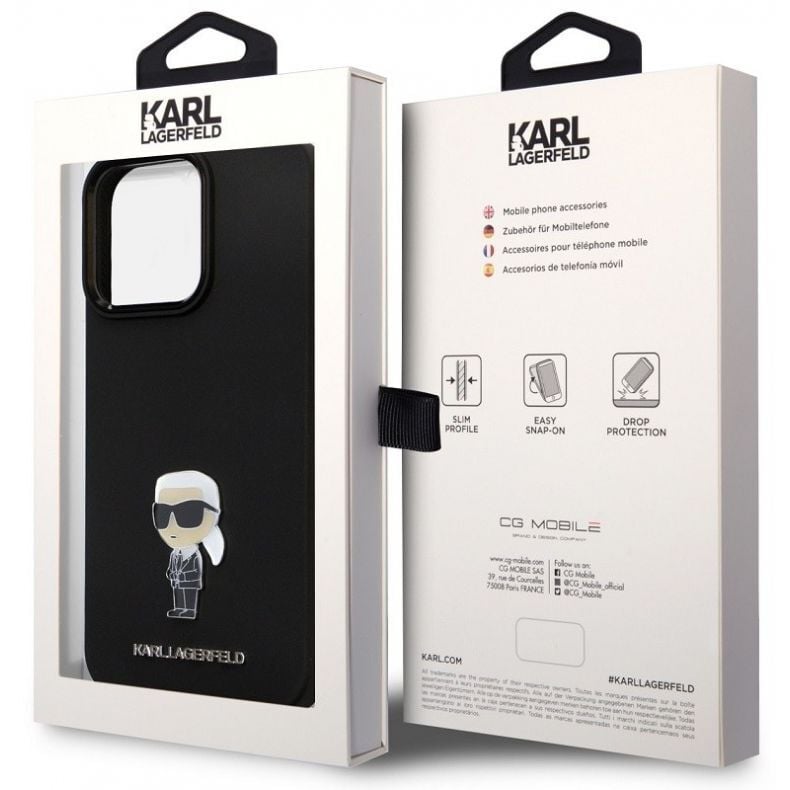 KARL LAGERFELD silikoninis dėklas iPhone 15 Pro Max