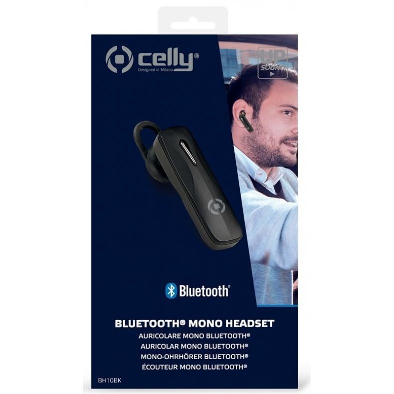 Celly BH10 belaidė ausinė Black (juoda), 1 nuotrauka