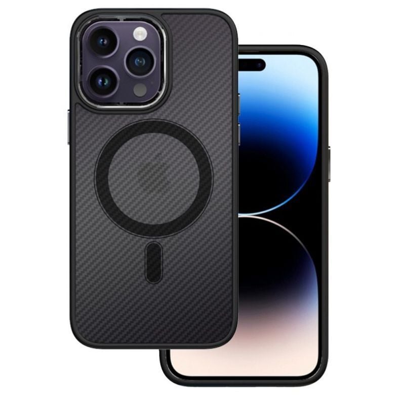 SMART iPhone 11 Magnetic Carbon dėklas