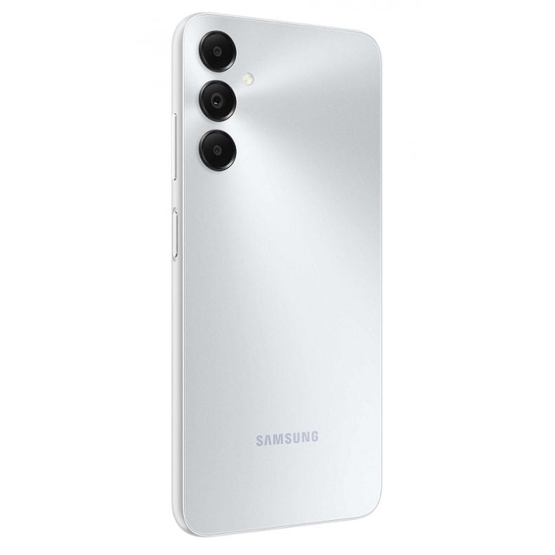 Samsung_ A05s_nugarele_kampu_desine_puse_sidabrine_spalva.