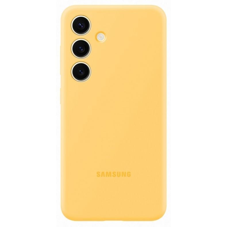 SAMSUNG Galaxy S24+ silikoninis dėklas geltonas