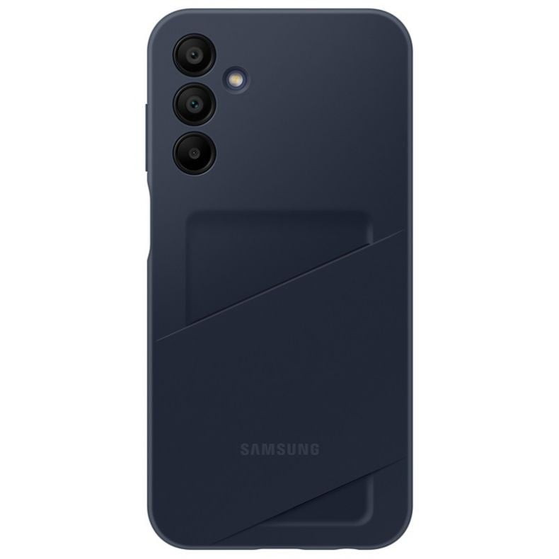 SAMSUNG Galaxy A15 dėklas su kortelių kišenėle juodas