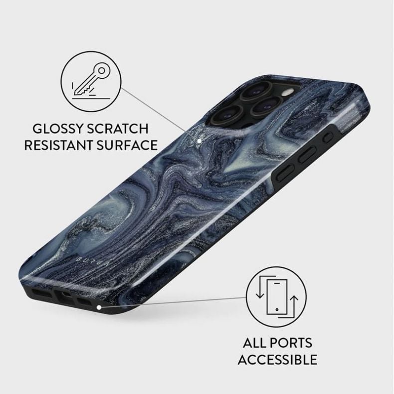 BURGA Tough dėklas iPhone 15 Pro Max Navy Trench