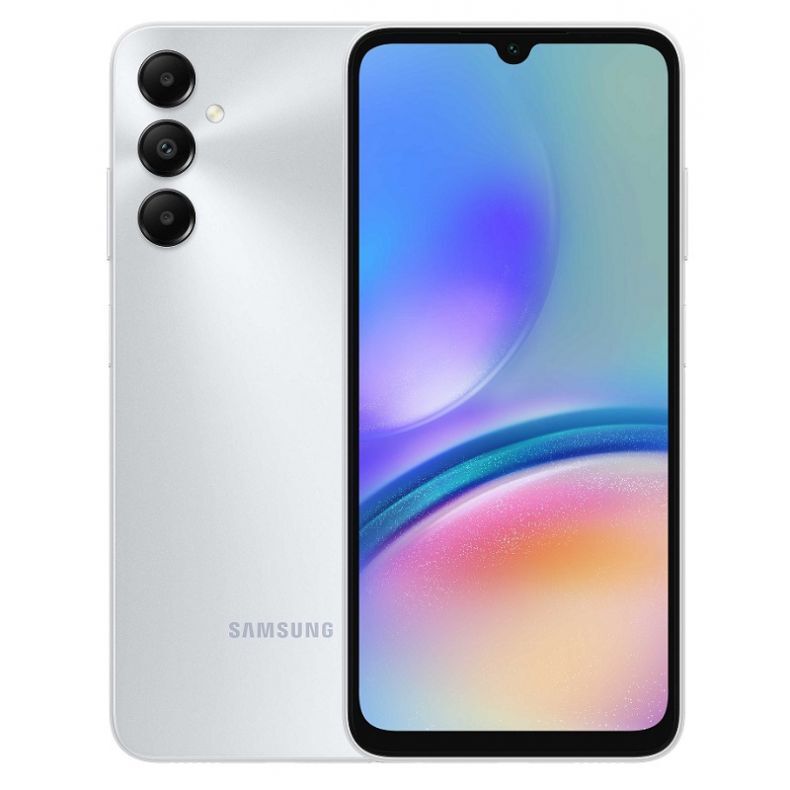 Samsung A05s ekranas nugarele sidabrine spalva