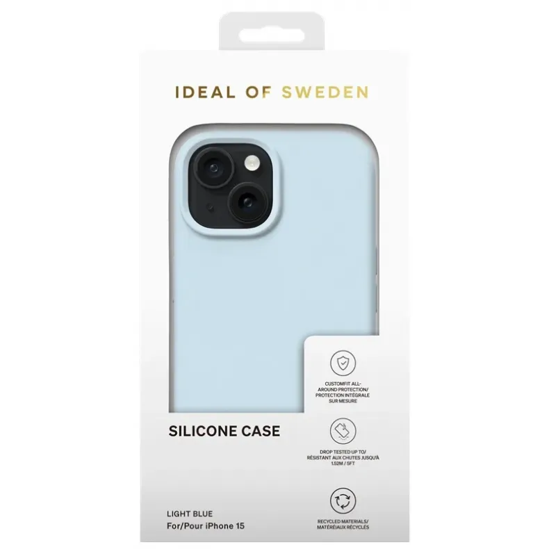 iDeal of Sweden silikoninis dėklas iPhone 15 melsva, 3 nuotrauka