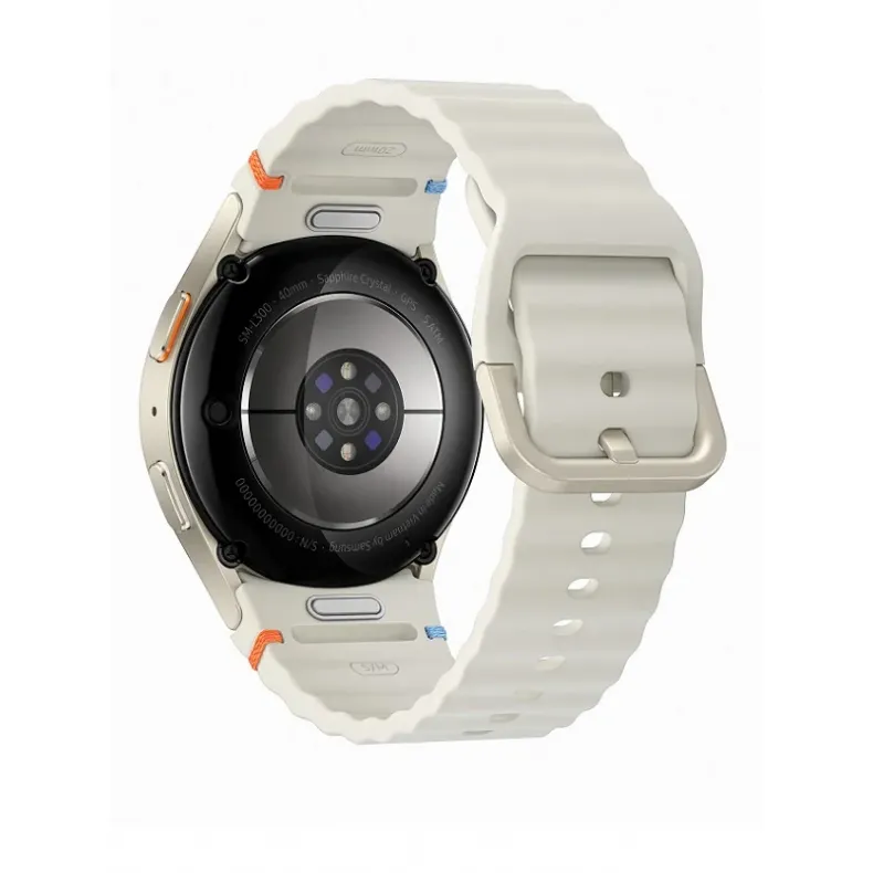 Samsung Watch7 40 mm bluetooth kreminė spalva 3 nuotrauka.