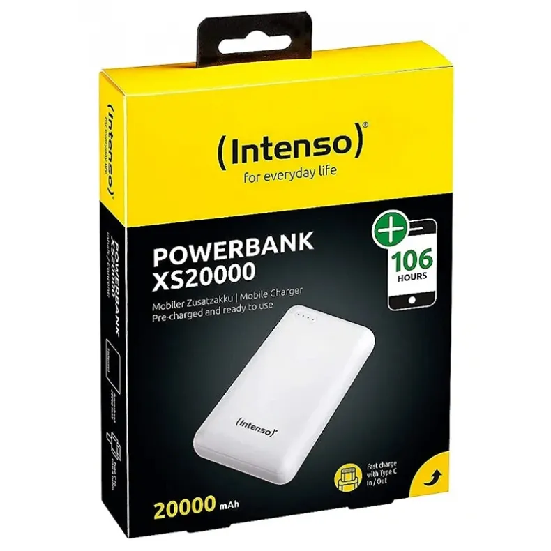 Intenso XS20000 išorinė baterija 20000 mAh balta, 3 nuotrauka