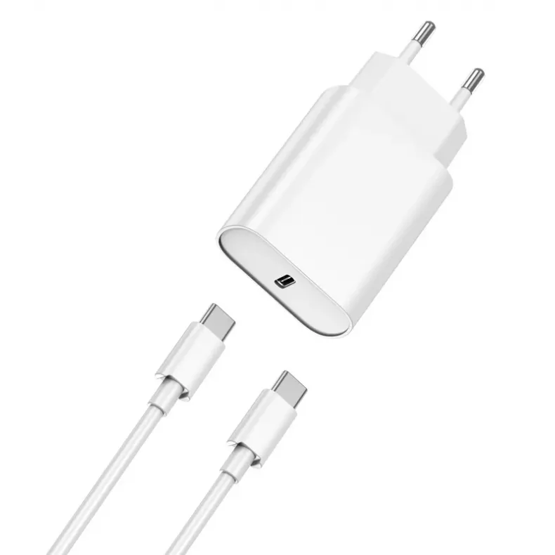 Tinklo įkroviklis su USB-C laidu 20W - Wiwu Wi-U001, baltas, 2 nuotrauka