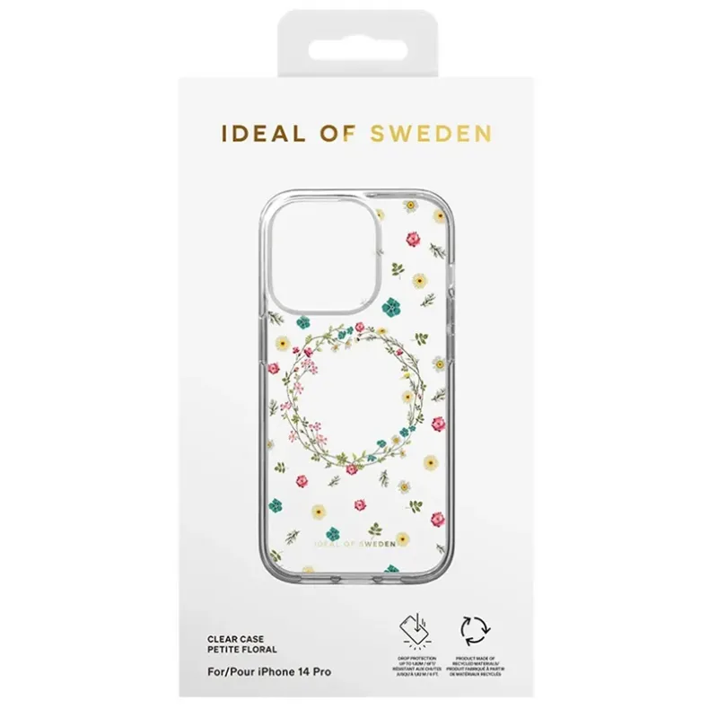 iDeal of Sweden iPhone 14 Pro clear dėklas - Petite Floral, 4 nuotrauka