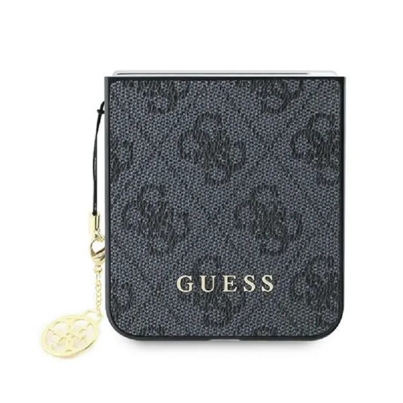 Guess Samsung Galaxy Flip6 Charm dėklas, juodas, 5 nuotrauka