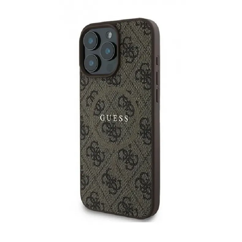 Guess iPhone 16 pro Classic Logo dėklas, rudas, 2 nuotrauka