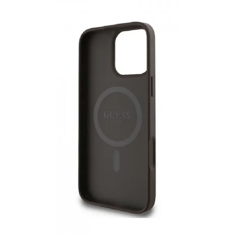 Guess iPhone 16 pro Classic Logo dėklas, rudas, 6 nuotrauka