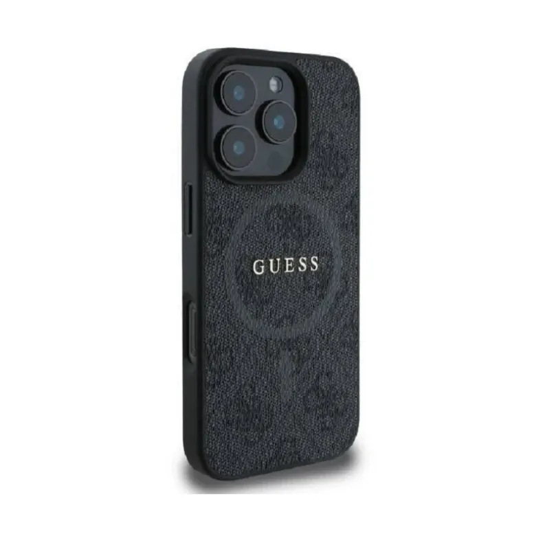  Guess iPhone 16 pro Classic Logo dėklas, juodas, 2 nuotrauka