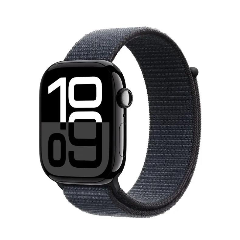  Apple Watch Series 10 GPS 46 mm Black Aluminium Case išmanusis laikrodis, Ink Sport Loop, 1 nuotrau