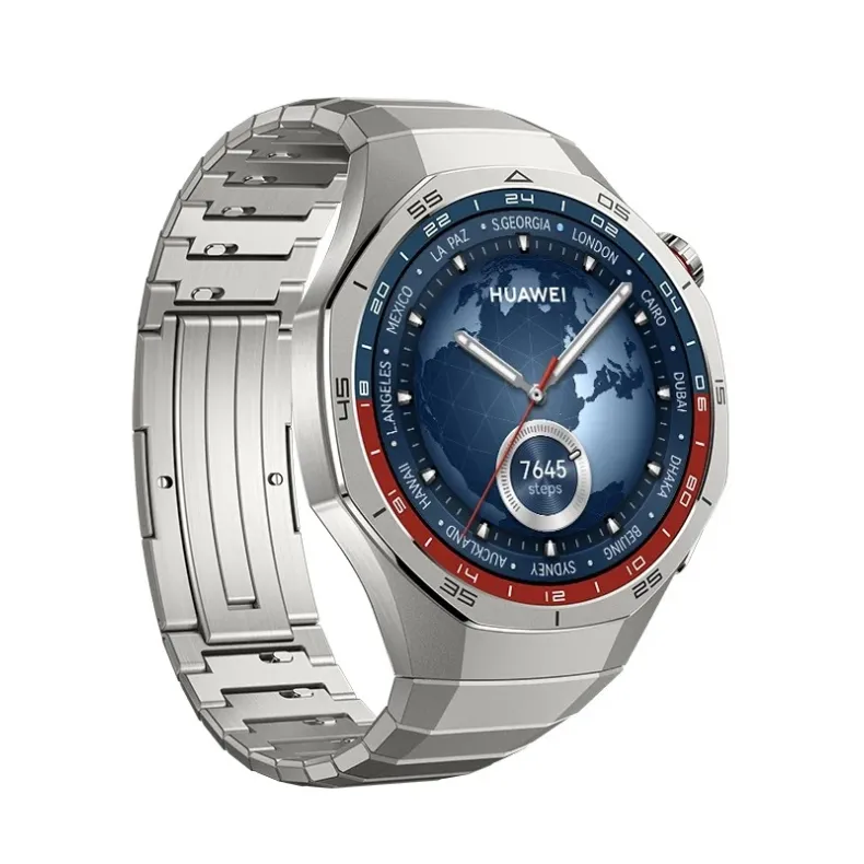 Huawei GT 5 Pro titanium išmanusis laikrodis 46mm, sidabrinis titano apyrankė, 2