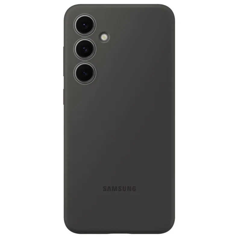 Samsung Galaxy S24 FE silikoninis dėklas, juodas, 1 nuotrauka