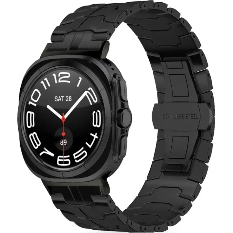 Techprotect Samsung Watch Ultra stainless line dirželis, juoda, 2 nuotrauka