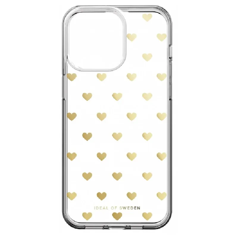 Ideal of Sweden Iphone 16 Pro Max clear dėklas - Golden Hearts, 1 nuotrauka