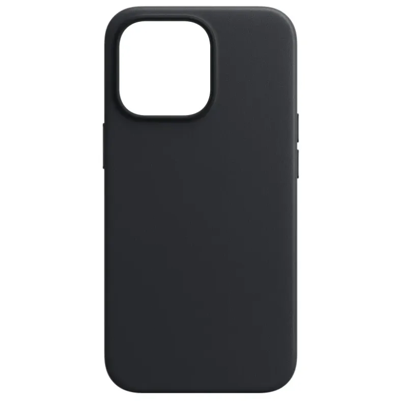 Smart iPhone 15 dėklas - Mag Leather, juodas, 3 nuotrauka