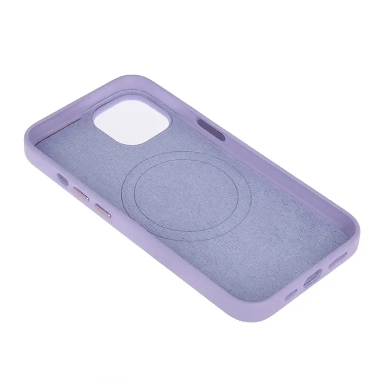 Smart iPhone 14 dėklas - Mag Leather, violetinis, 4 nuotrauka