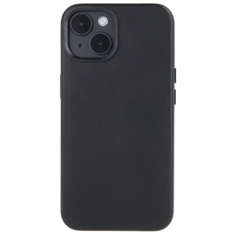 Smart iPhone 15 Pro dėklas - Mag Leather, juodas, 2 nuotrauka