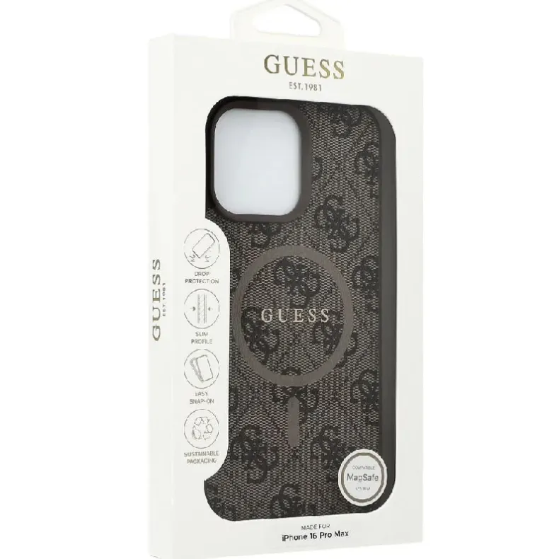 Guess Iphone 16 Pro Max Classic Logo dėklas, nuotrauka 3