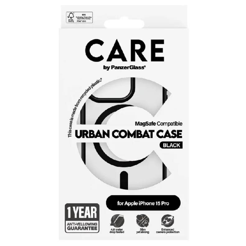 CARE by PanzerGlass iPhone 15 Pro Urban Combat Magsafe dėklas, nuotrauka 3