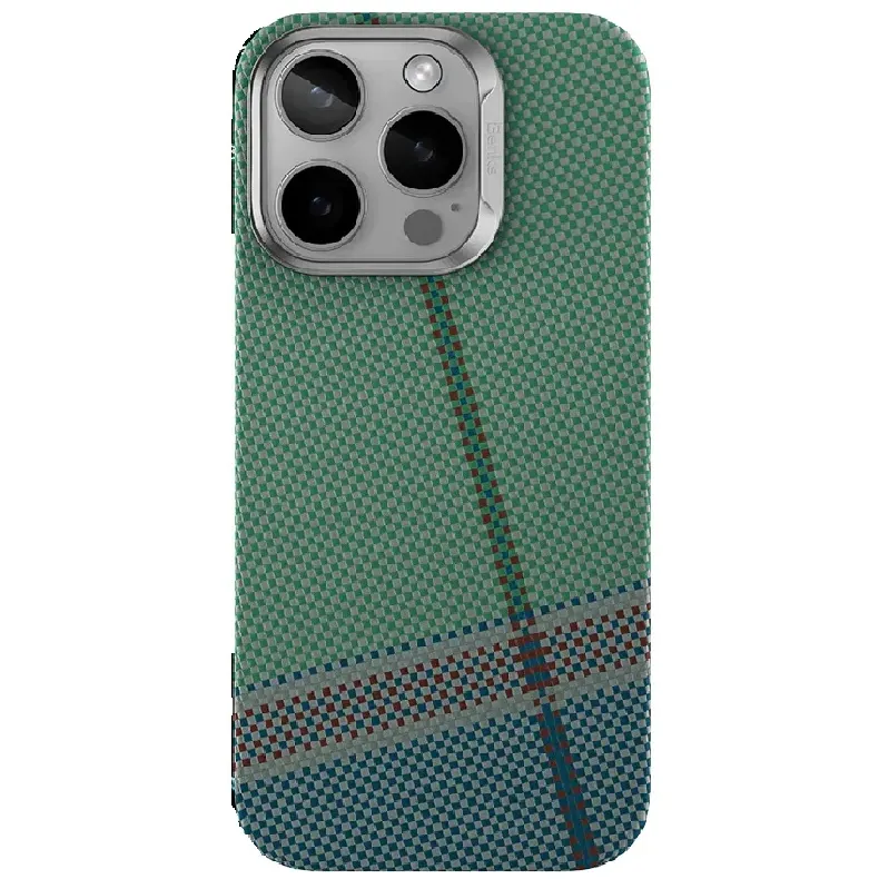 Benks Iphone 16 Pro Max Passion Green Kevlar dėklas, nuotrauka 1