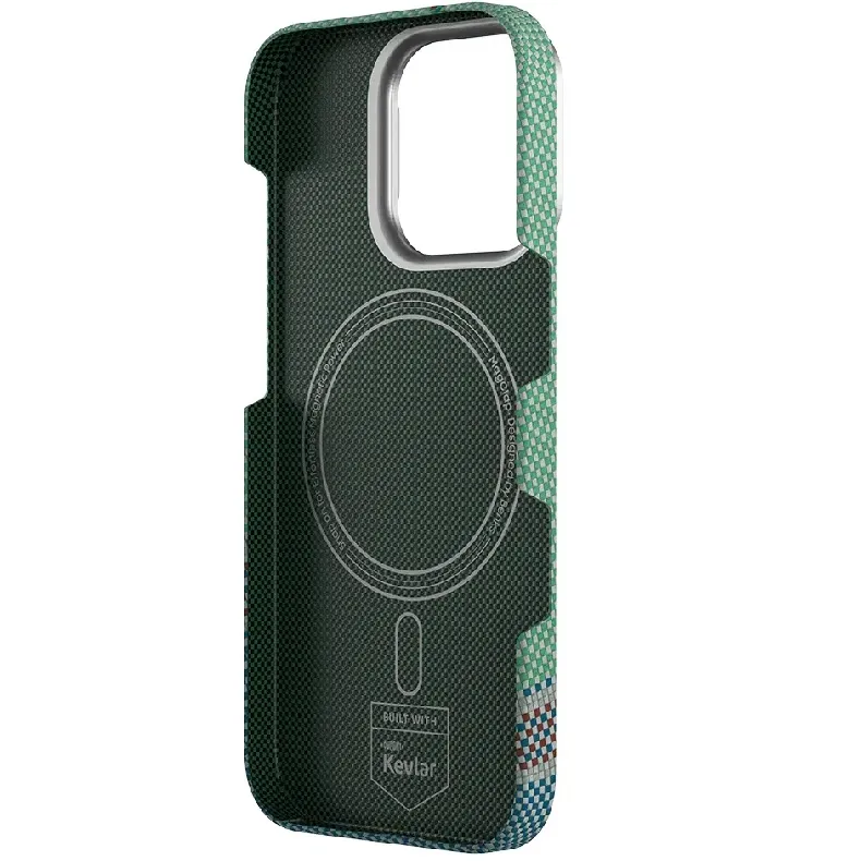 Benks Iphone 16 Pro Max Passion Green Kevlar dėklas, nuotrauka 2